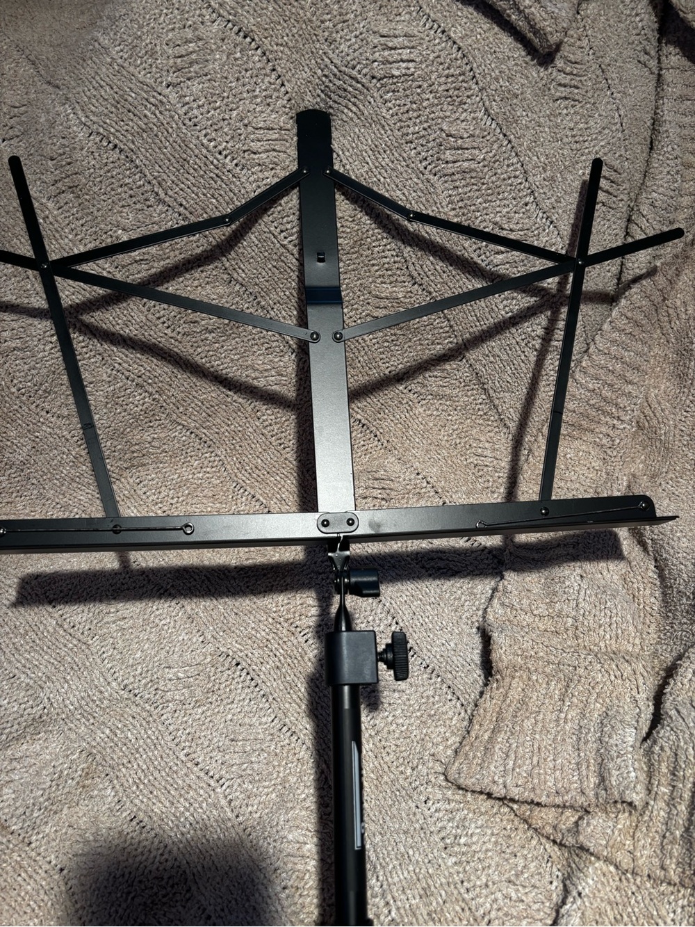 On-Stage Black Tripod Music Stand Sheet Music Holder Portable Adjustable + bag